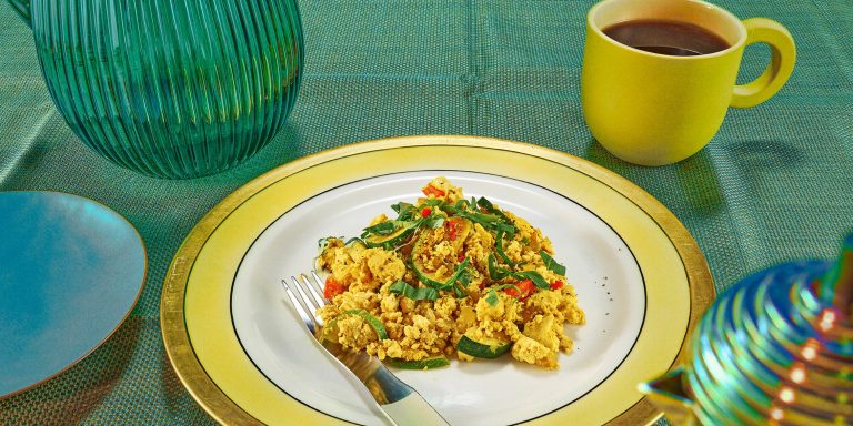 Mediterranean Tofu Scramble Recipe | SELF