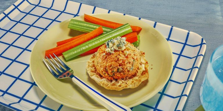 Buffalo Salmon Salad English Muffins Recipe