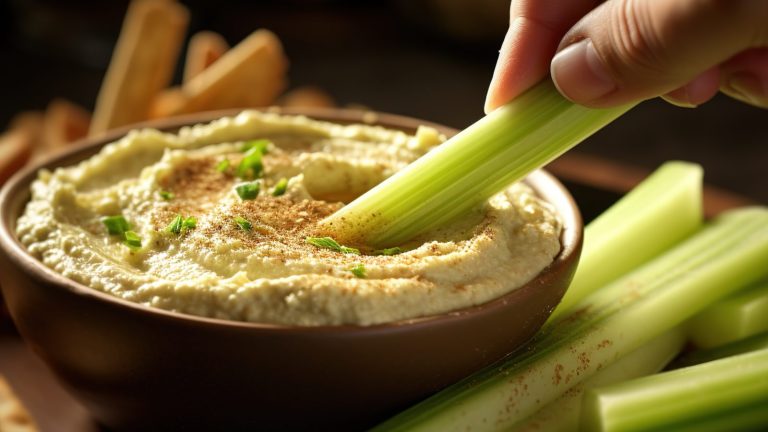 Can hummus and celery help in weight loss?